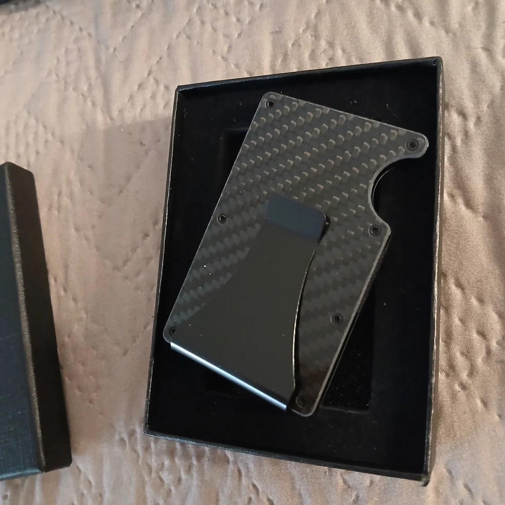 Carbon Fiber Card Holder with Money Clip